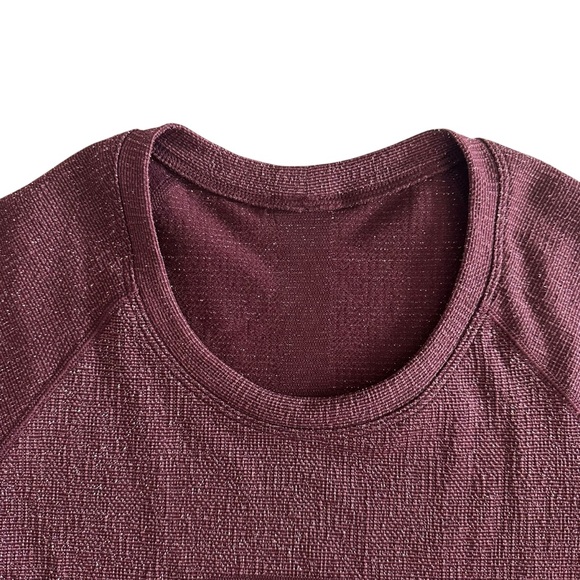 NWT Lululemon 2024 Swiftly Tech Long Sleeve 2.0 Race Parallel Texture Garnet 6 - Picture 3 of 12